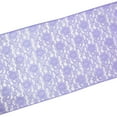 thumbnail image 2 of Light Weight Floral Sheer Lace Table Runner / Wedding Table Top Décor (Pack of 8) Lavender, 2 of 2