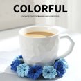 thumbnail image 4 of 3D Flower Crochet Coaster Handmade Knitted Floral Creative Coasters Table Decor,3D Flower Crochet Coaster,Creative Home Decor Table Decor Floral Crochet Coffee Mug Coaster (Blue), 4 of 8