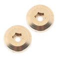 thumbnail image 1 of Poids de Roue en Laiton RC, Résistants à l'Usure Haute Résistance Faciles à Installer Adaptateur Hexagonal 2 Pcs Antirouille Réduisent les Secousses Inutiles pour Voiture Crawler, 1 of 7