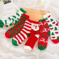 thumbnail image 3 of Guardurnaity 1 par de calcetines cómodos coloridos hasta media pantorrilla para mujer, calcetines informales antideslizantes de Navidad con suelo Medias dos, 3 of 6
