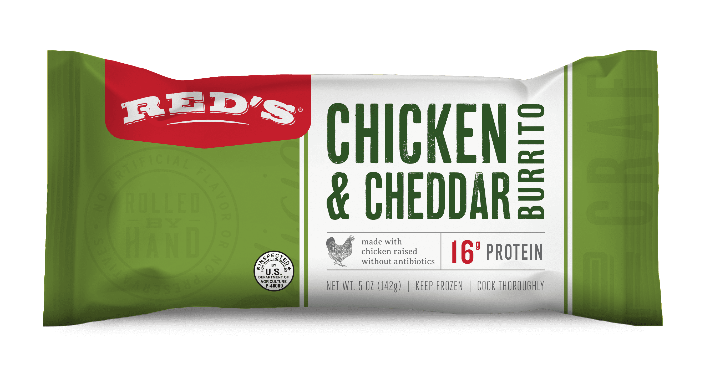 Red's Chicken and Cheddar Burrito, 5 oz (Frozen)