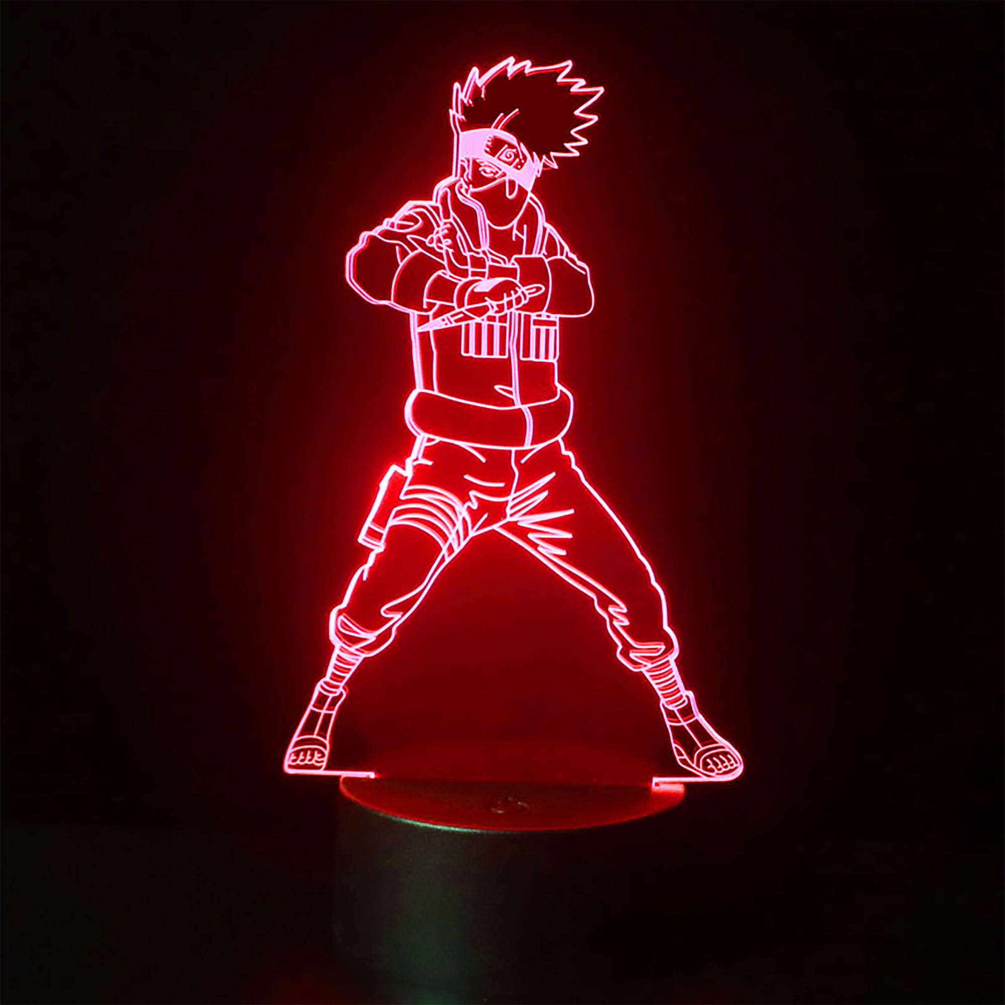 NARUTO Shippuden Kakashi 3D LED Night Light Touch Table Lamp Xams Gift 7color 