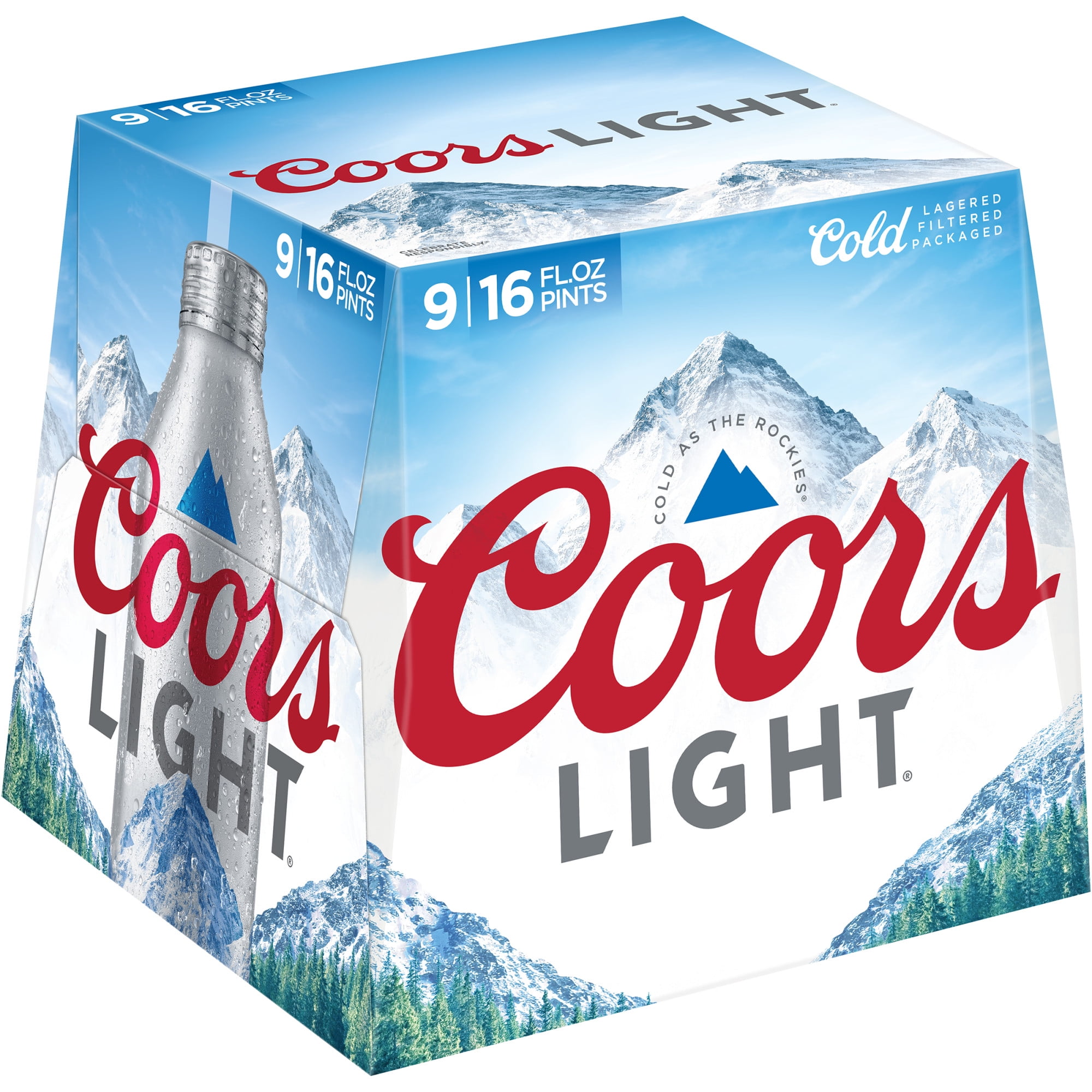 overskydende Hubert Hudson cilia Coors Light Lager Beer, 9 Pack, 16 fl oz Bottles, 4.2% ABV - Walmart.com