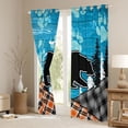 thumbnail image 3 of Feelyou Rustic Wildlife Bear Blackout Curtains Set of 2 (52x84 Each), Checkered Buffalo Plaid Window Curtains, Jungle Pine Tree Plant Curtains and Drapes, Living Room Curtains Decor, 3 of 6