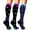 Purple, variant on Three Pair Colorful Compression Socks for Men and Women Sports Travel and Running