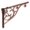 Antique Copper-8inch-2pcs-2, variant on Black 8inch-2pcs 2 Metal Hardware Bracket For Shelves