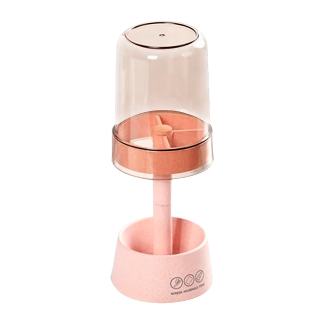 Soporte de cepillo de dientes Juego de trigo Organizador de paja Copa Contador de comandantes de baño Pasta de dientes Hogar para apartamento Forma de lámpara rosa Inevent HA028156-01