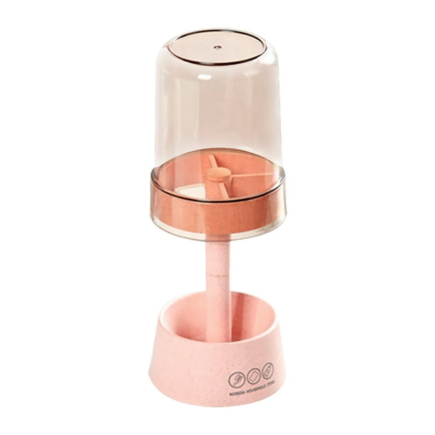 Conjunto de titulares de cepillos de dientes Organizador de paja de trigo Taza de baño Encimera de baño Decoración de dientes Pasta de dientes Hogar para apartamento Forma de lámpara rosa Inevent HA028156-01