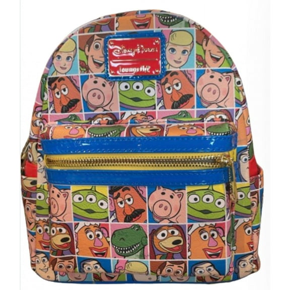 Disney Parks Loungefly Mini Backpack Toy Story Character Squares
