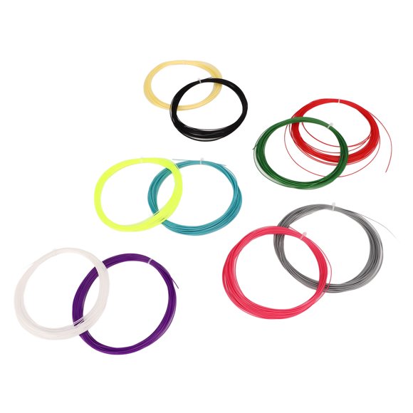 Badminton String Line,10Pcs Color Mixing Badminton Badminton Racquet Accessory Badminton Racquet String Sturdy Construction