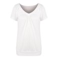 thumbnail image 4 of Puntoco Camisas sexy de verano para mujer Cuello en V Hombro frío Manga corta Tops Blusa regular Puntoco Puntoco-4099, 4 of 5