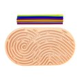 thumbnail image 1 of Tablero de actividades para niños con forma de almohadillas antiestrés, juguete de aprendizaje para niños en vacaciones rosa, 1 of 9