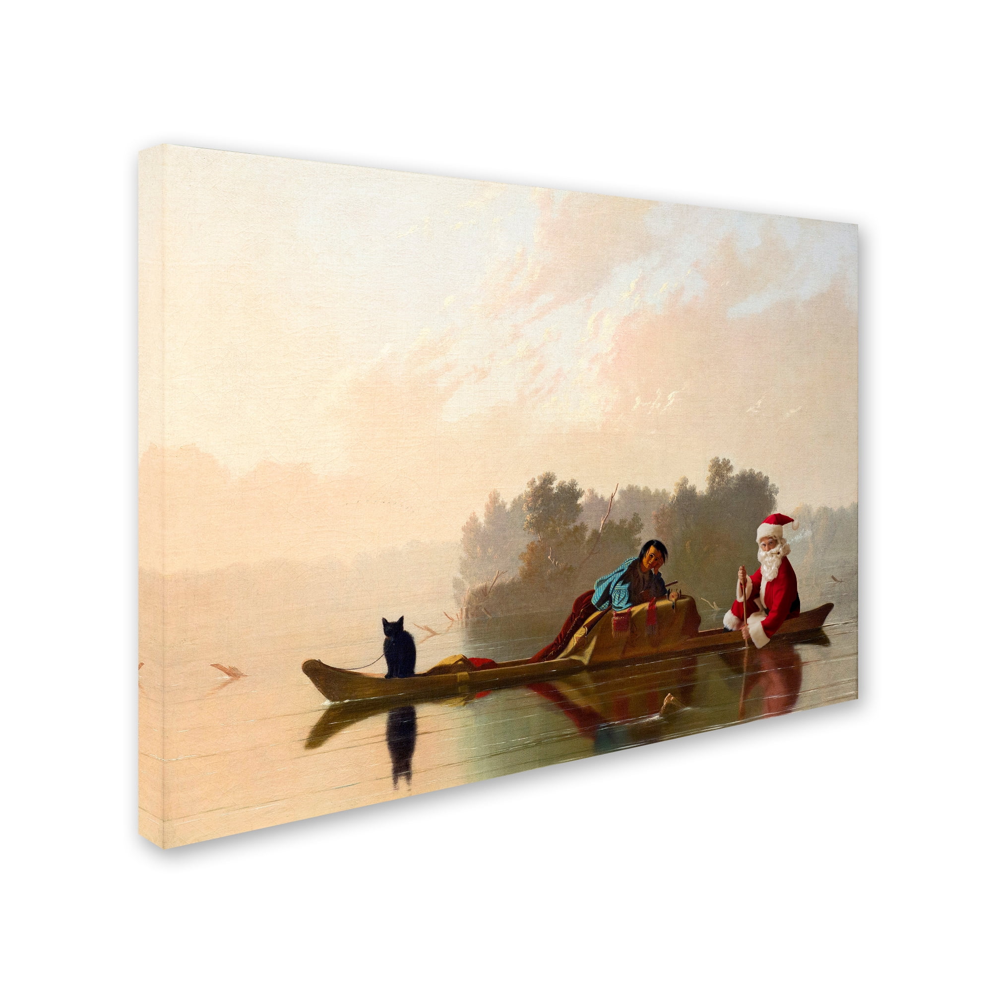 Trademark Fine Art 'Bingham - Fur Traders Descending the Missouri' Canvas Art by Ed Wheeler