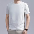 thumbnail image 2 of Daiosportswear Mens T Shirt - Short Sleeve Crew Neck Soft Fitted Elastic Tees Fresh Classic Tshirts White XL(XL), 2 of 6
