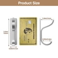 thumbnail image 3 of Adhesive Wall Hooks For Coat And Towel Door Hanger Stick On Sticky Hook For Wall Closet Bathroom Stainless Steel Heavy Duty Mounting Command Hooks Heavy Duty Silver 3.2*0.8*3.4 In, 3 of 9