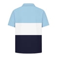 thumbnail image 6 of akafmk Boys School Uniform Shirts Short Sleeve Collared Shirt Colorblock Breathable Athletic Shirt Casual Summer Tops, 5-15Y, 6 of 7