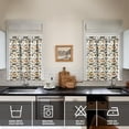 thumbnail image 4 of Kitchen Curtains 36 Inch Short - 3 Panel Set with Cute Farmhouse Egg & Chicken Print, Rod Pocket Window Curtain, 100% Polyester for Rustic Coop, Farm Kitchen, Easy Wash, 4 of 6