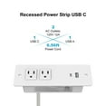 thumbnail image 3 of Multiprise Encastrée avec USB C 20W PD, Prises de Bureau à Montage Intégré pour Armoire Table de Chevet Comptoir, 3 of 5