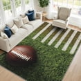 thumbnail image 1 of Sports Football Area Rugs, American Football Game Pattern Carpet, Washable Non Slip Low Pile Soft Rug for Living Room Bedroom Decor Mat 5x6ft, 1 of 8