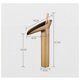 thumbnail image 2 of Grifo para lavabo, grifo monomando en cascada para baño, grifo monomando para lavabo ajustable en frío y calor, latón cromado (A), 2 of 4