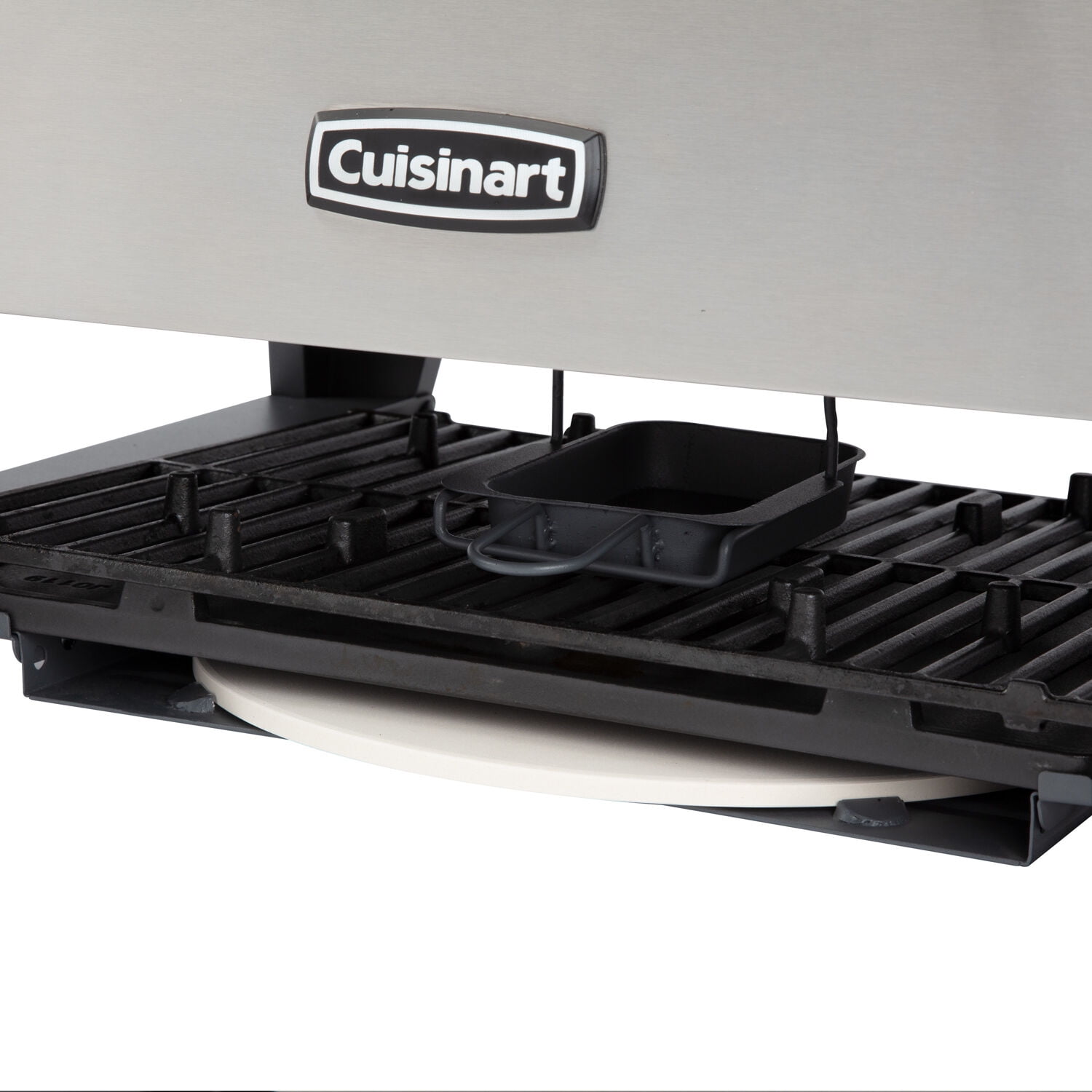 Cuisinart CGG-403 3-in-1 Grill, Griddle and Pizza Oven, Stainless Steel