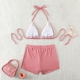 thumbnail image 6 of Warop Women's Bikini Set, High-Waisted with Drawstring Adjustable, Push-Up Swimsuit for Beach and Swimming, 6 of 7