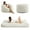 Corduroy-White, variant on BALUS Convertible 2-in-1 Bean Bag Chair & Bed with Removable Velvet Covers, Memory Foam Giant Bean Bag for Apartment, Pink