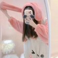 thumbnail image 3 of Pijamas de una pieza para mujeres y niñas, ropa de dormir de dibujos animados de conejo, traje de Cosplay de Halloween, mono de Animal adulto, 3 of 3