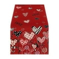 thumbnail image 2 of Kbndieu Valentines Day Table Runner, 13 x 72 Inch Red Table Runner for Valentines Decorations, Winter Holiday Table Runners Valentines Day Decor Home Romantic Decorations Heart Shaped Table Runner, 2 of 6