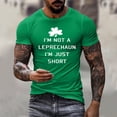 thumbnail image 2 of YANGXINX Men's St. Patrick's Day T Shirts 2026 Shamrock Graphic Print Short Sleeve Crewneck Tops Holiday Casual Stretch Classic Fit Pullover Tees, 2 of 4