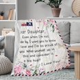 thumbnail image 3 of Daughter Gifts - Best Daughter Gifts Throw Blanket50\u201dx60\u201d, Daughter Birthday Gift Ideas, Gifts for Daughters Adult from Mom Dad, Daughter Gifts for Mothers Day Christmas Valentine''s Day, 3 of 6