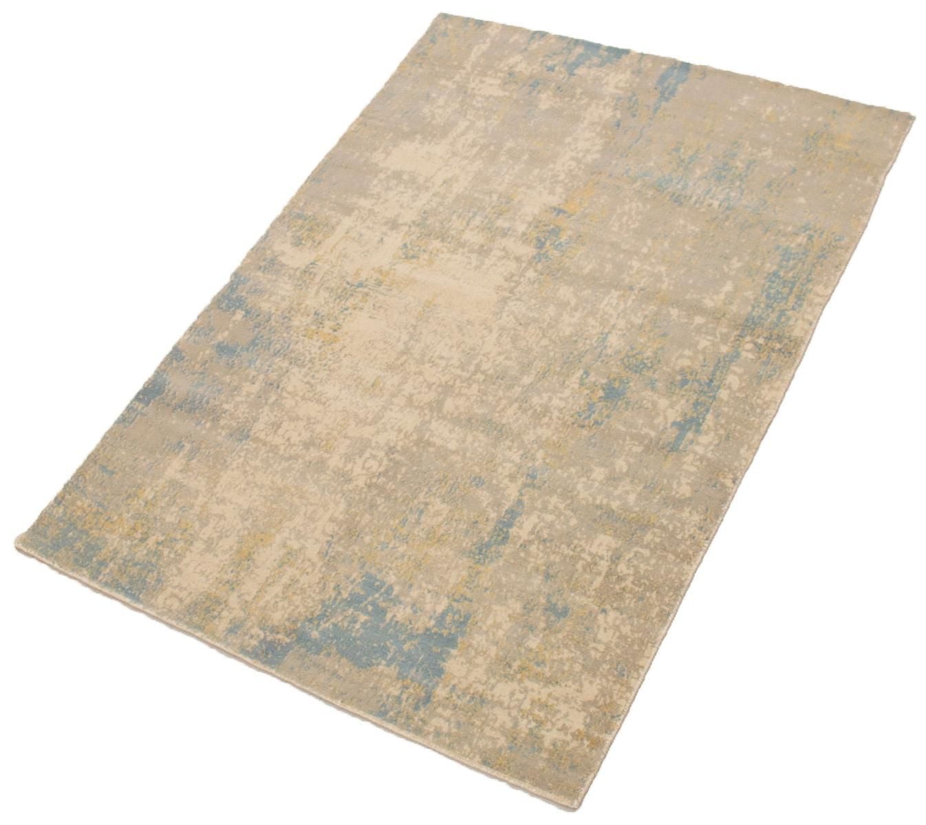 ECARPETGALLERY 5'1" x 7'4" Contemporary Galleria Hand-knotted Area Rug for Living Room, Dining Room and Bedroom in Grey