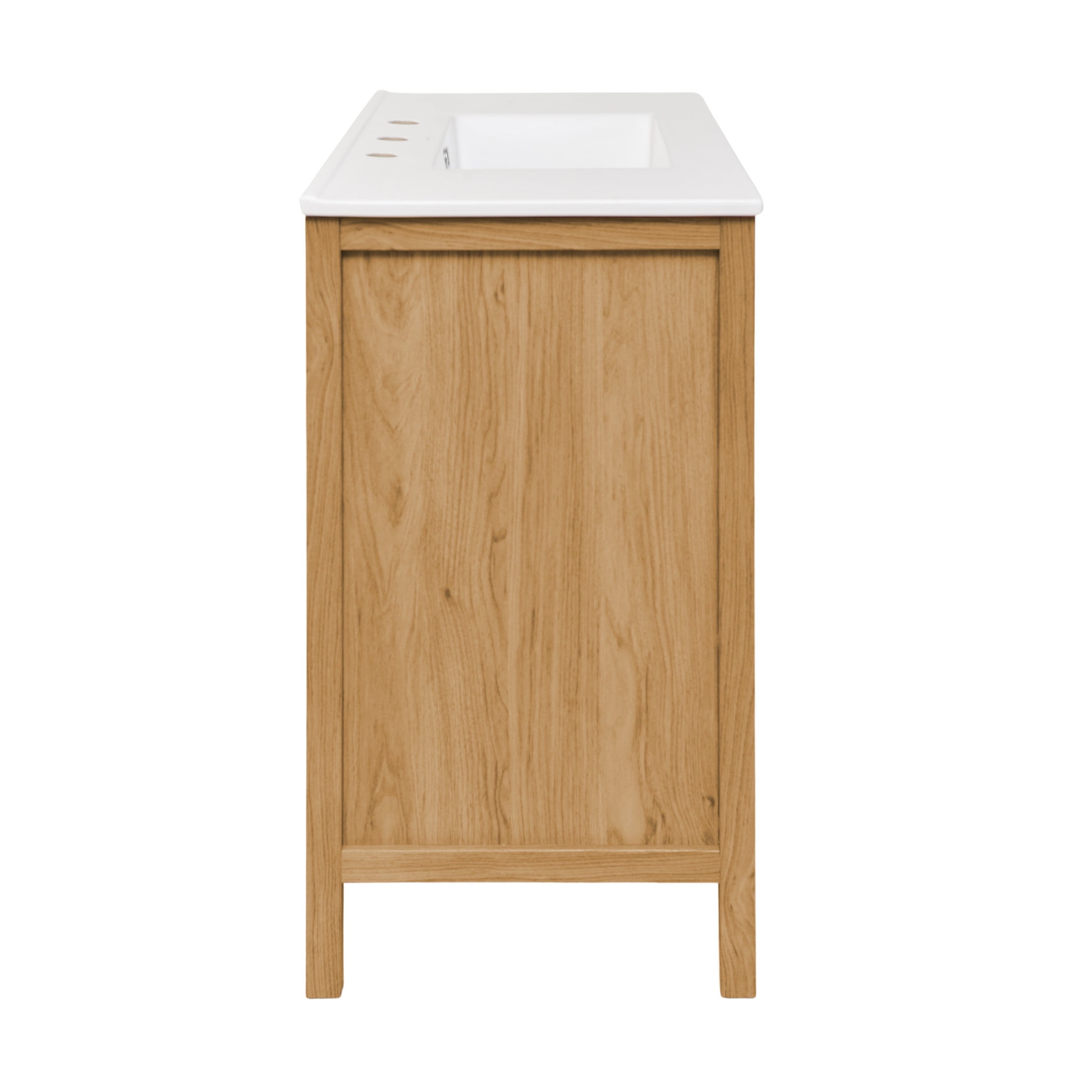 Chateau 36" Freestanding Bathroom Vanity in Golden Oak with 3-Hole Widespread Sink Top