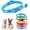 Flower Blue, variant on XXS Dog Collar with Bell,(1/2-Pack ) Flower Love Cat Collars with Bells Girl Cute Fancy Puppy Collars with Bells for XXS XS Tiny Little Kitten Pet Female Dogs,Neck 7-12 Inch