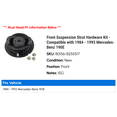 thumbnail image 2 of Front Suspension Strut Hardware Kit - Compatible with 1984 - 1993 Mercedes-Benz 190E 1985 1986 1987 1988 1989 1990 1991 1992, 2 of 2