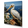 thumbnail image 2 of Designart "Coastal Watch Pastoral Grey Pelican" Animals Canvas Wall Art, 2 of 5