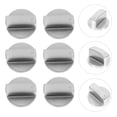 thumbnail image 1 of HORIALENCE 6 Pcs Bouton de Cuisinière en Acier Inoxydable Rond, 1 of 7
