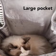 thumbnail image 3 of Portador De Delantal Para Gatos, Bolsa De Transporte De Franela Transpirable, Bolsillo Grande, Delantal Para Mascotas Para Perros Pequeños, 3 of 7