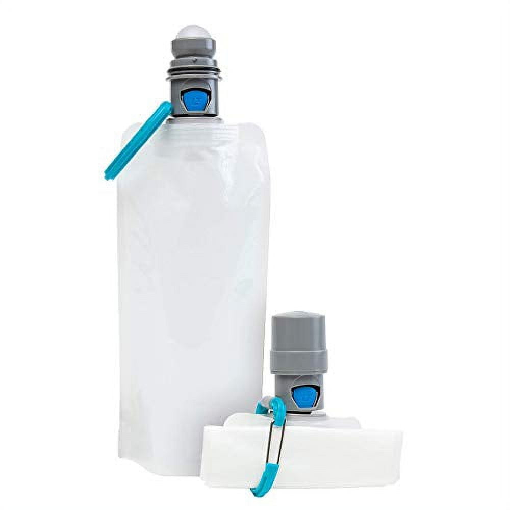 Vapur | Portable & Foldable Dog Water Bottle | Ez Lick | Collapsible Leak Proof Pet Water Dispenser for Walking, Camping, Hiking, & Travel!, Whiteout