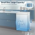 thumbnail image 2 of KISSAIR Upright Compact Freezer 2.3 Cu.ft, Freestanding Mini Freezer with Removable Shelf, Single Door, Adjustable Temperature Control, for Home, Office, Apartment (Red), 2 of 9