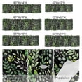 thumbnail image 3 of Spring Plants Window Valance for Kitchen, Watercolor Gradient Green Eucalyptus Leaf Plant Black Rod Pocket Short Curtain for Small Windows, Light Filtering Decorative Valance, 60 x 18 Inch, 3 of 9