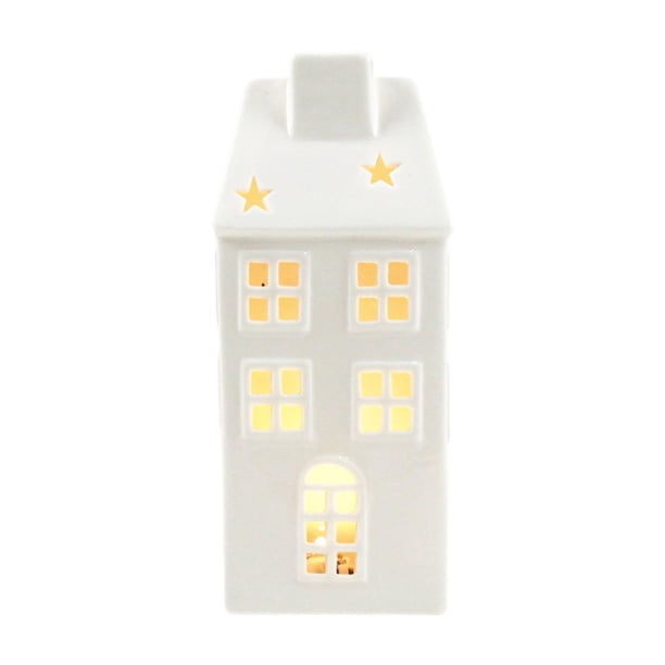 Adorno de casa de Navidad Decoraciones navideñas Casa Decoración rústica Mesa Habitación con 9cmx7cmx20cm