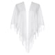 thumbnail image 1 of Chales y envolturas INSPIRE CHIC para vestidos de noche, bufandas triangulares de encaje con flecos para bodas y fiestas formales 70.9"x27.6" blancas, 1 of 5