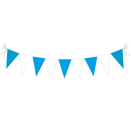 

Oktoberfest Decorations | White and Blue Pennant Banner | Fun Colorful Oktoberfest Party Decor Waterproof Festival Flag Supplies Favors for Ceilings Porches Patios Fences