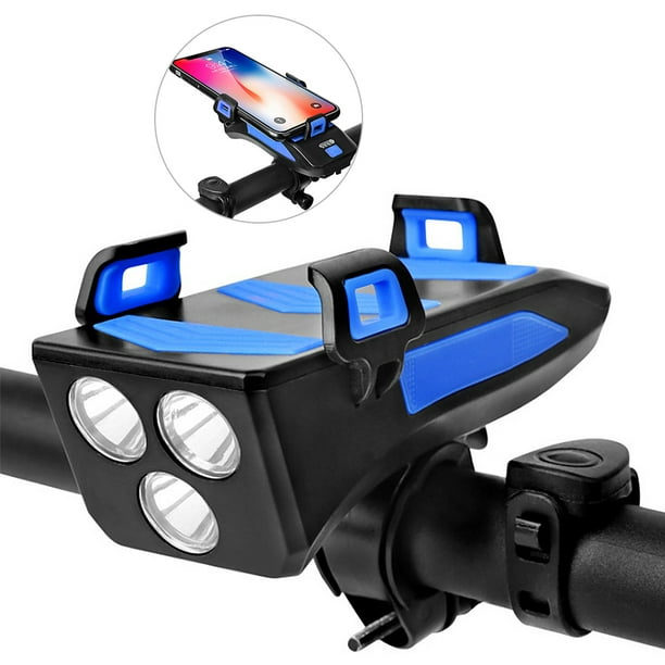 IN Multifunctional Bike Light Bicycle Horn Lamp with Mobile