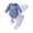 Z04-Blue, variant on larppty Newborn Baby Boy Football Outfit Long Sleeve Rugby Football Romper Pants Set Hat 3Pcs Infant Fall Clothes