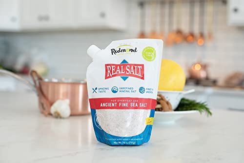 Redmond Natural Real Salt, Ancient Fine Sea Salt, Unrefined