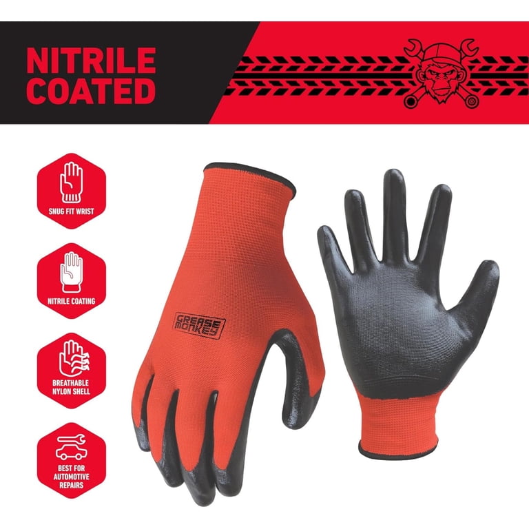 Nitrile-Coated Work Gloves Multi-Pack, 8 Pairs photo 2