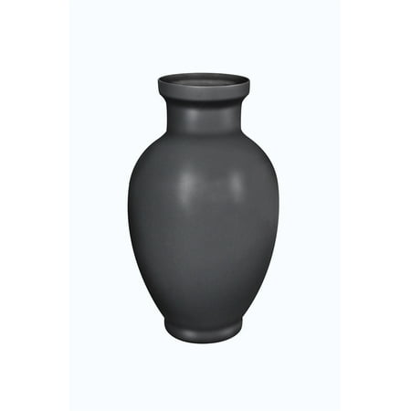 Black Ceramic Vase - Contemporary Style Decorative Ceramic Vase, Black
