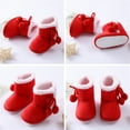 thumbnail image 6 of Actoyo Toddler Boots Winter Baby Girl Shoes Soft Sole Anti-Slip Warm Snow Boots Prewalker Shoes Red 6-12 Months, 6 of 6